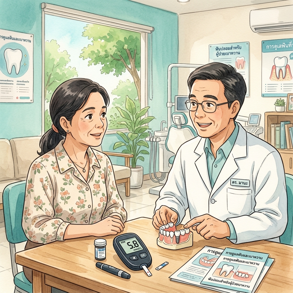 Diabetes & Implants Illustration